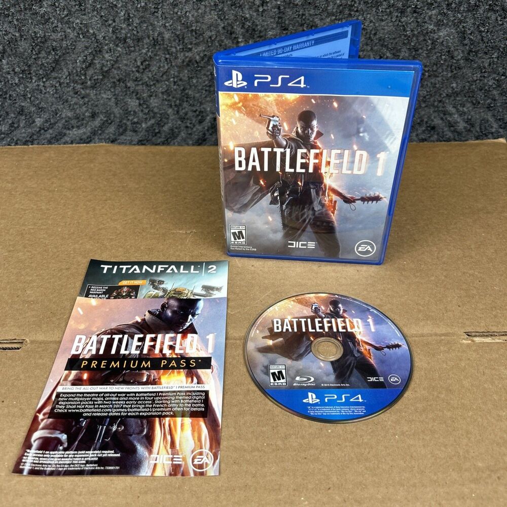 Battlefield 1 Sony PlayStation 4 PS4 CIB Complete -  TESTED/WORKING